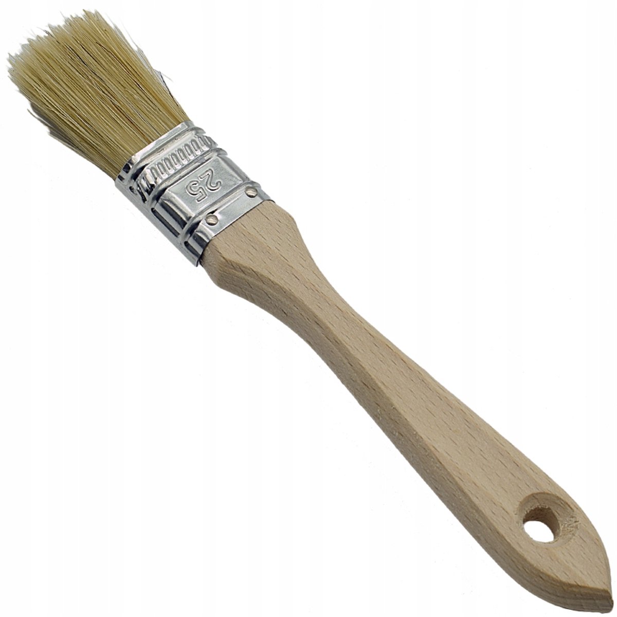 VERGIONIC - Engelse Verfkwast - Platte Kwast - 25 mm - Houten Handvat - Universeel