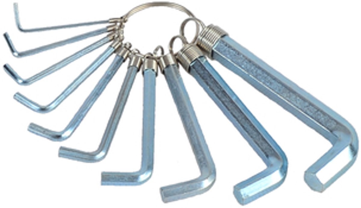 AGTECH N290 - Inbussleutelset - 8-delig - 1 mm