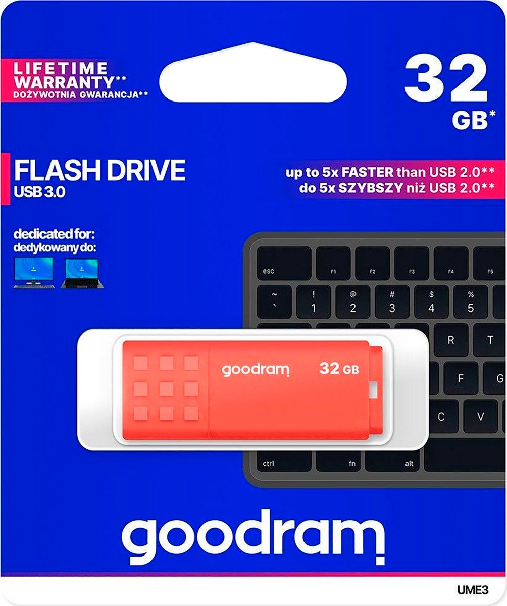 Goodram UME3 USB flash drive 32 GB USB Type-A 3.2 Gen 1 (3.1 Gen 1) Oranje