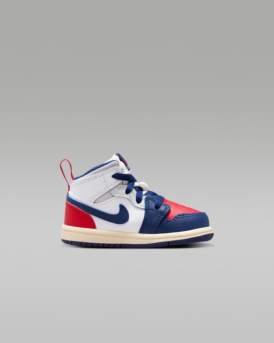 Nike Jordan 1 MID TD Sneakers Kids Blauw
