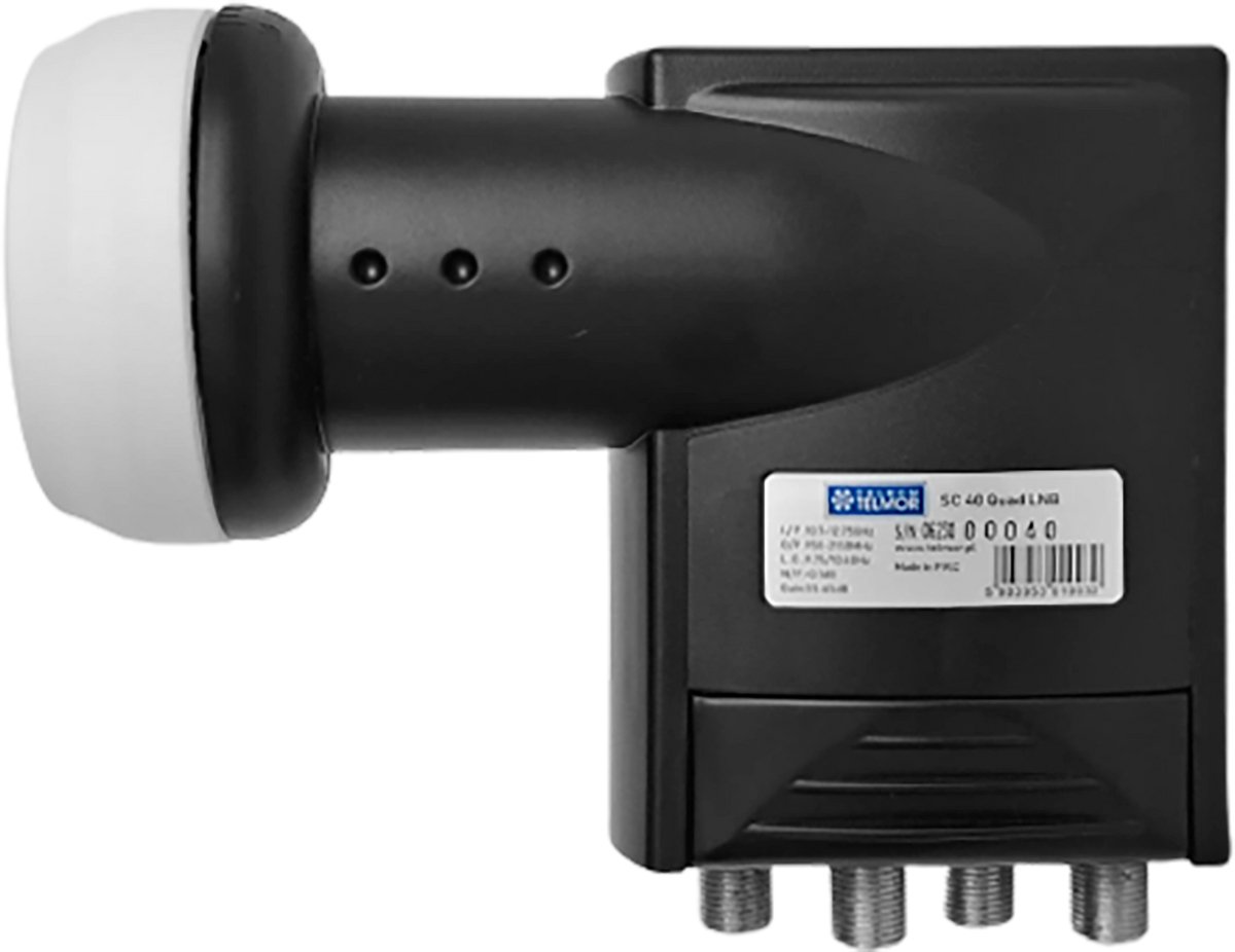 Telkom Telmor SC-40 Serie - Quad LNB Satellietconverter - Hoogwaardige Techniek - Verminderde Ruis