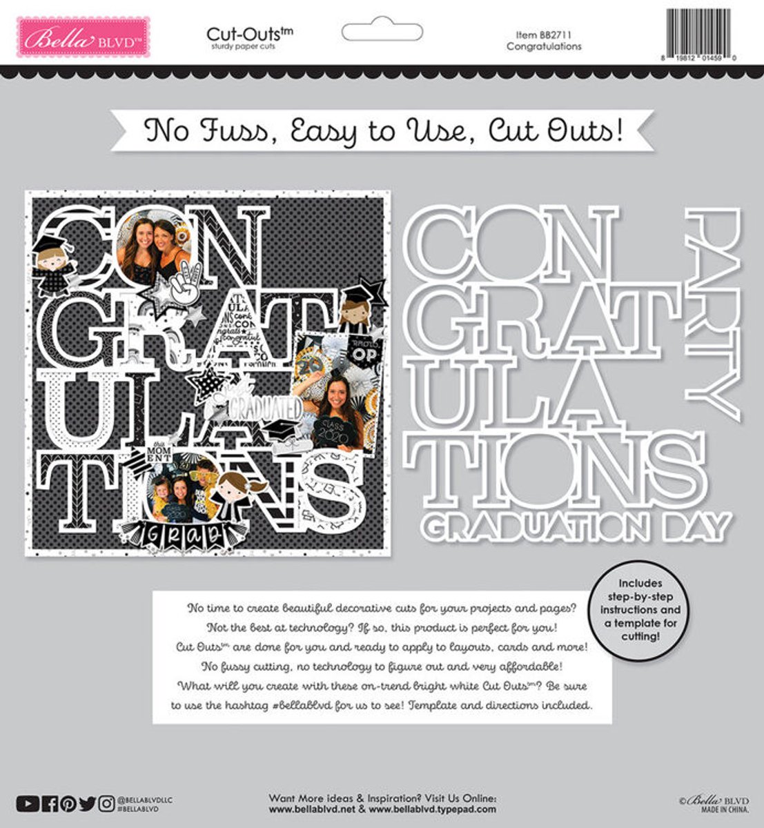 Bella BLVD - Congratulations Cut Outs (BB2711)
