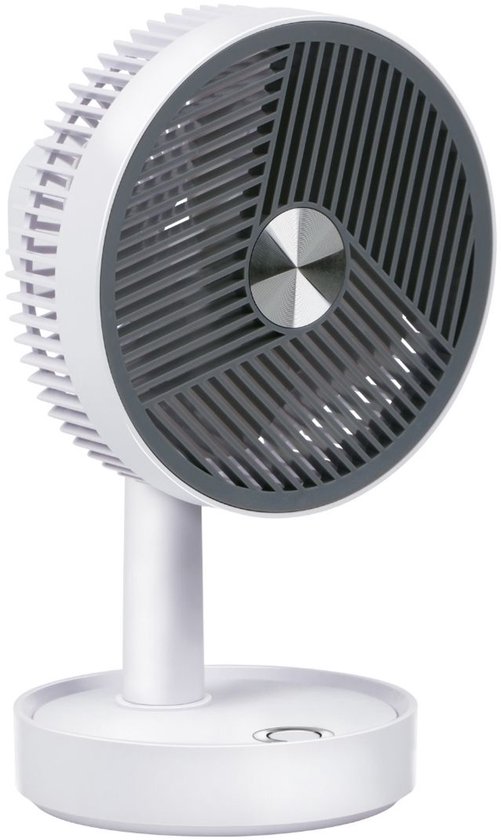 Tafelventilator USB oplaadbaar 3 snelheden stille ventilator draaibaar draagbaar Lifetime Air 13,5x13x22 cm