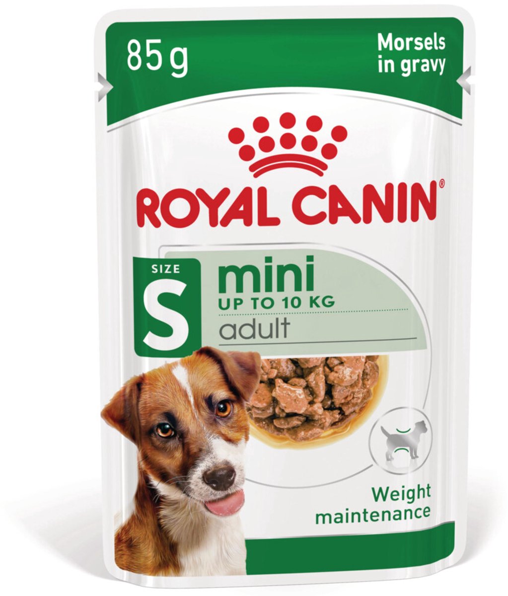 Bol.com Royal Canin Mini Adult in Gravy - Hondenvoer - 8 x 12x85 g - Volwassen klein ras aanbieding
