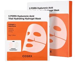 COSRX 5 PDRN Hyaluronic Acid Vital Hydrating Hydrogel Mask 3-Pack