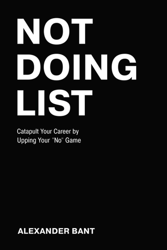 Not Doing List - cover
