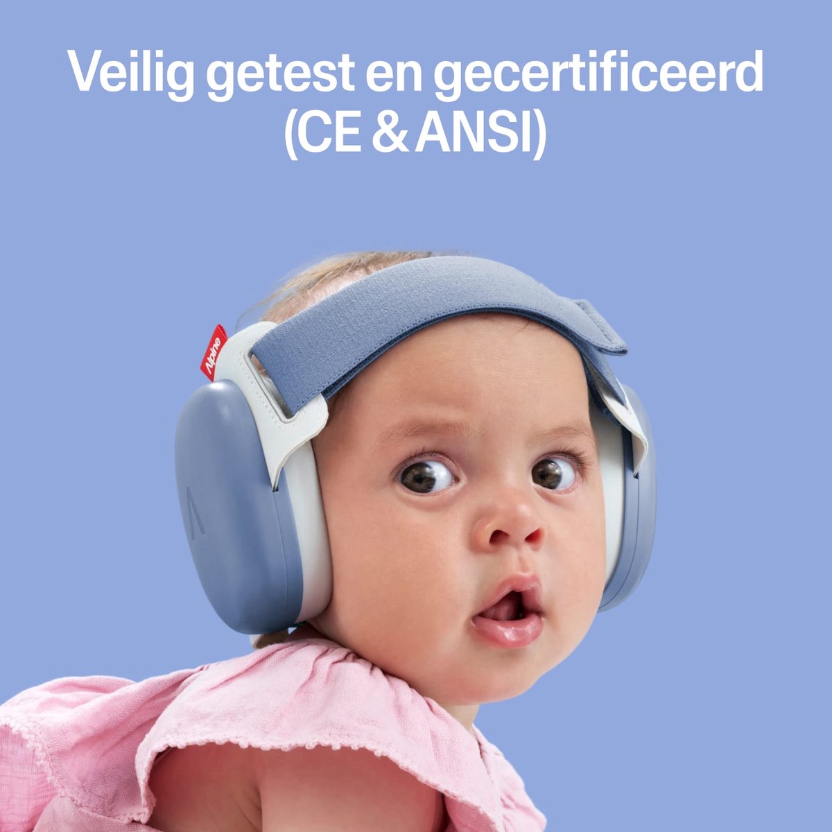 Alpine Muffy Baby Comfort (12-48 Maanden) - CE & ANSI Gecertificeerde Koptelefoon Baby - Verstelbare Gehoorbescherming Baby en Kinderen - Unieke Hoofdband voor Veilige & Comfortabele Pasvorm - 24 dB Demping - Denim Blue – foto 5