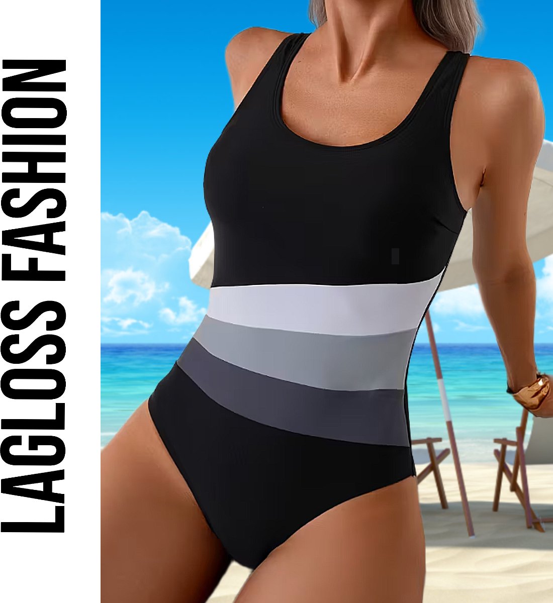 LaGloss® Elegant Eendelig Badpak voor Dames - Versterkte Cups met Verwijderbare Vulling - Sexy & Modieuze Zwemkleding — afbeelding 6