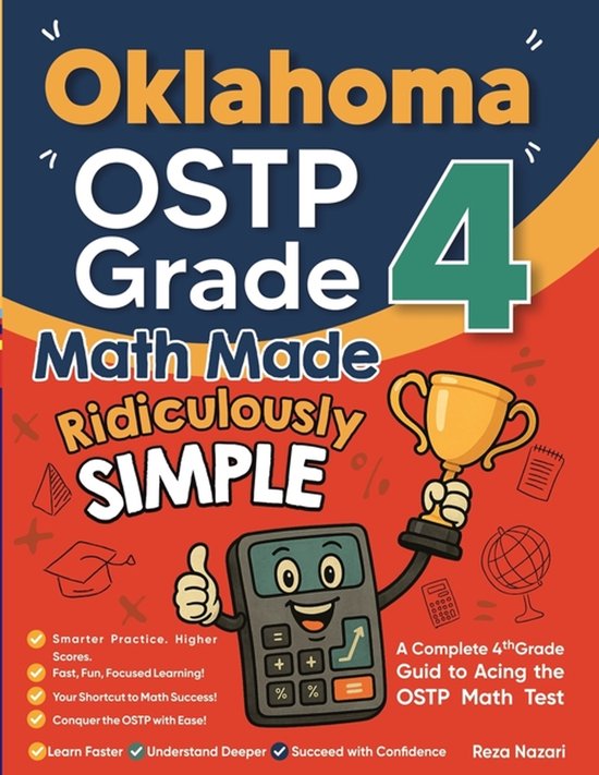 Oklahoma OSTP Grade 4 Math Made Ridiculously Simple - cover