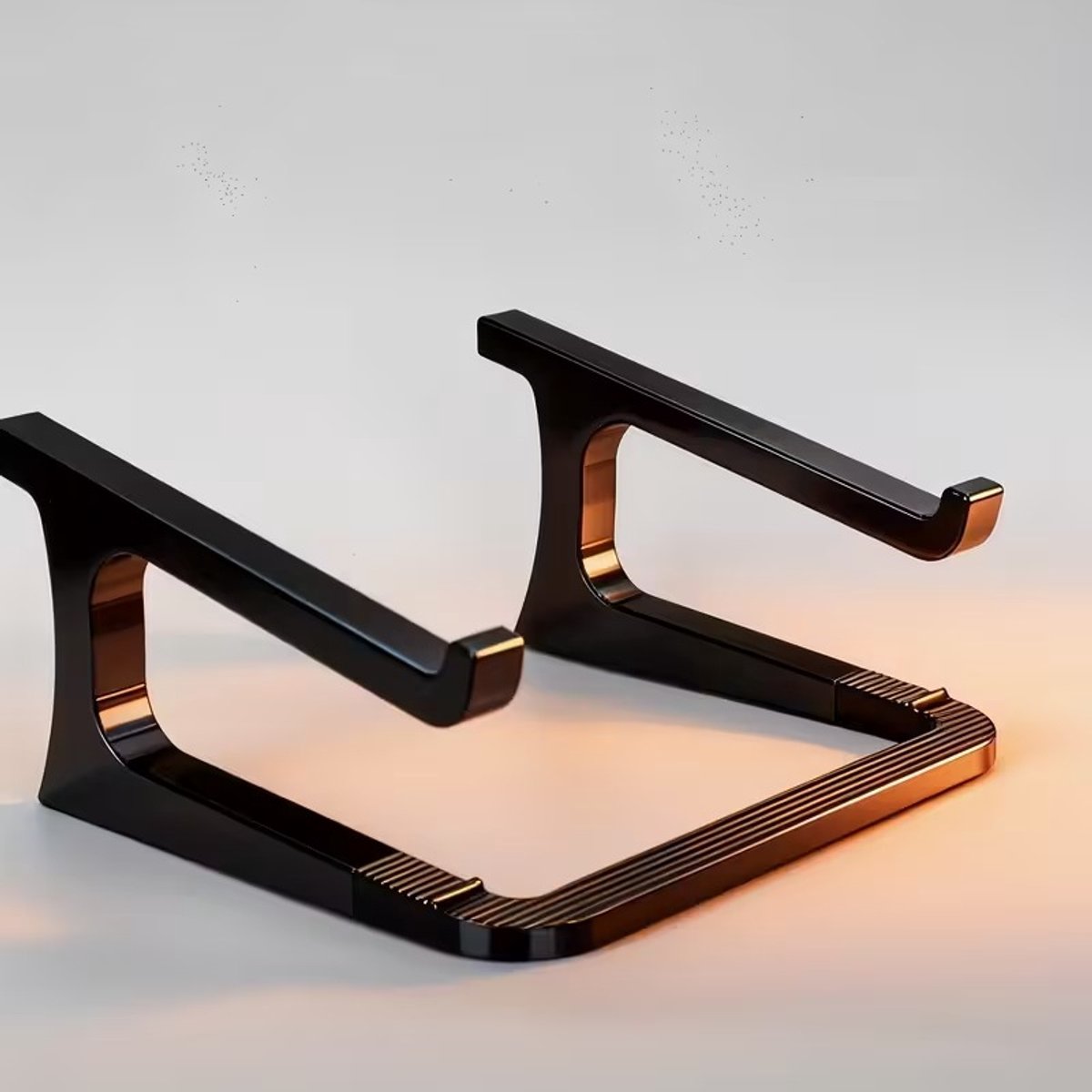 Laptopstandaard ergonomisch ontwerp - Hoogwaardig kunststof - Laptop standaard zwart