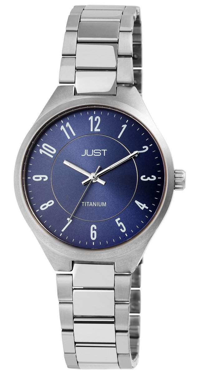 JUST Dameshorloge titanium Tyrienne Just dameshorloge met schakelband, titanium, 5 ATM