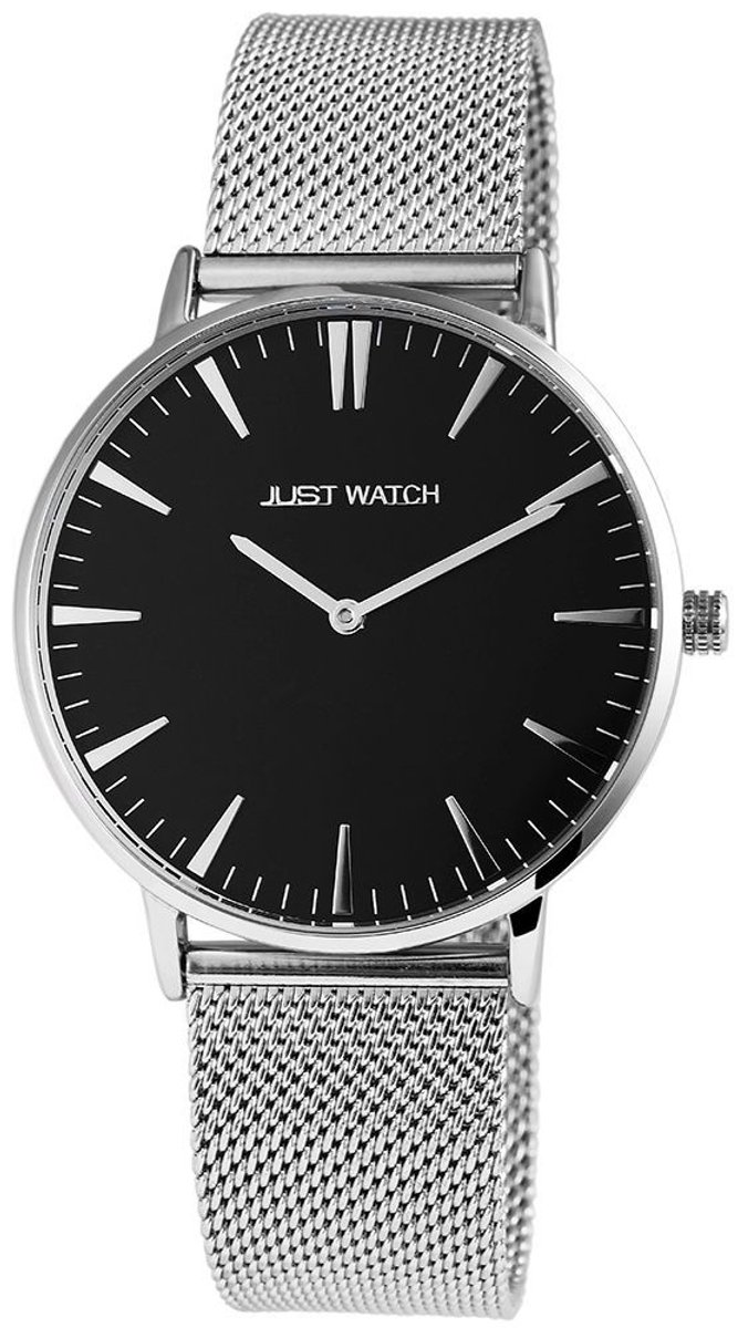 JUST WATCH Just Watch Unisex Polshorloge Alice echt leren band, basic, eenvoudig, mannen en vrouwen, partner