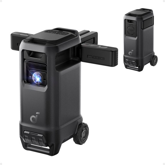 Draadloze 7.1.4 Dolby Atmos speaker 400W, Nebula X1 Pro 4K triple laser projector, 3500 ANSI lumen, 56000:1 contrast, optische zoom