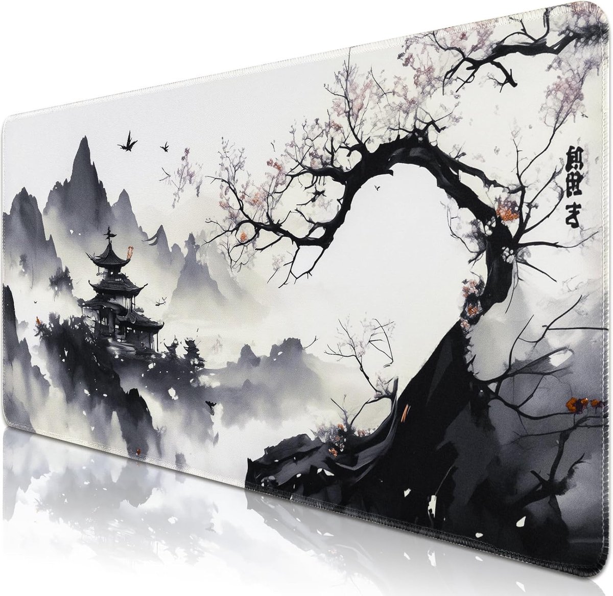 XXL Muismat - Groot Werkblad - Gaming Bureau - Anti-slip Onderkant - 120x60cm - Inktpatroon