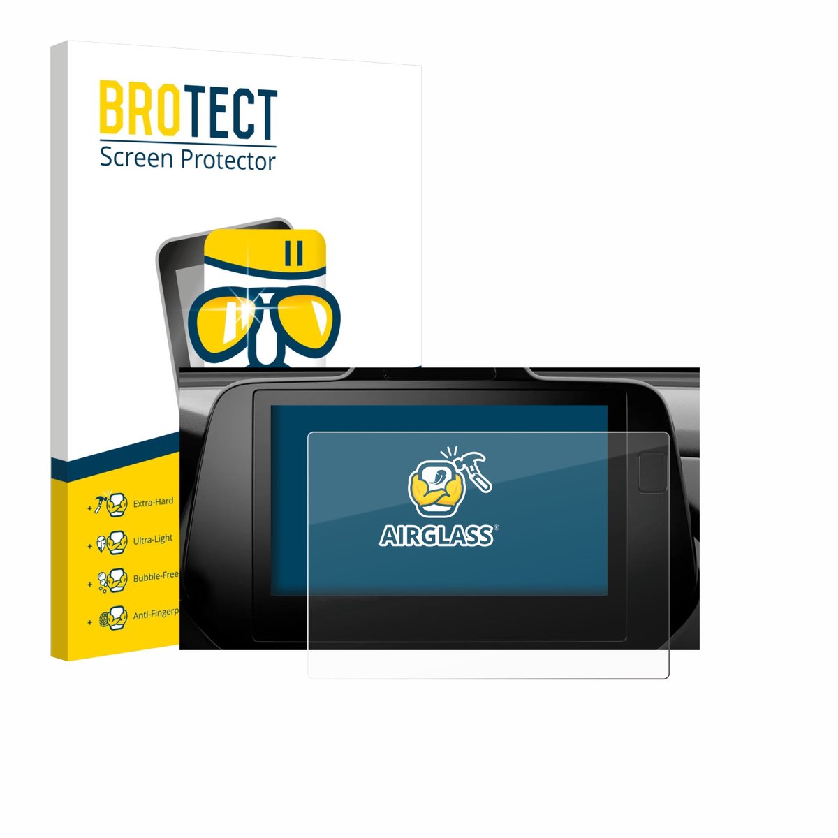 Screenprotector voor Suzuki S-Cross 3. Generation 2024 - 2026 Beschermglas transparant