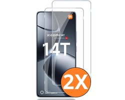 Screenprotector Geschikt Xiaomi 14T/ 14T Pro screenprotector - Beschermglas - gehard glas – tempered glass - 2 Stuks