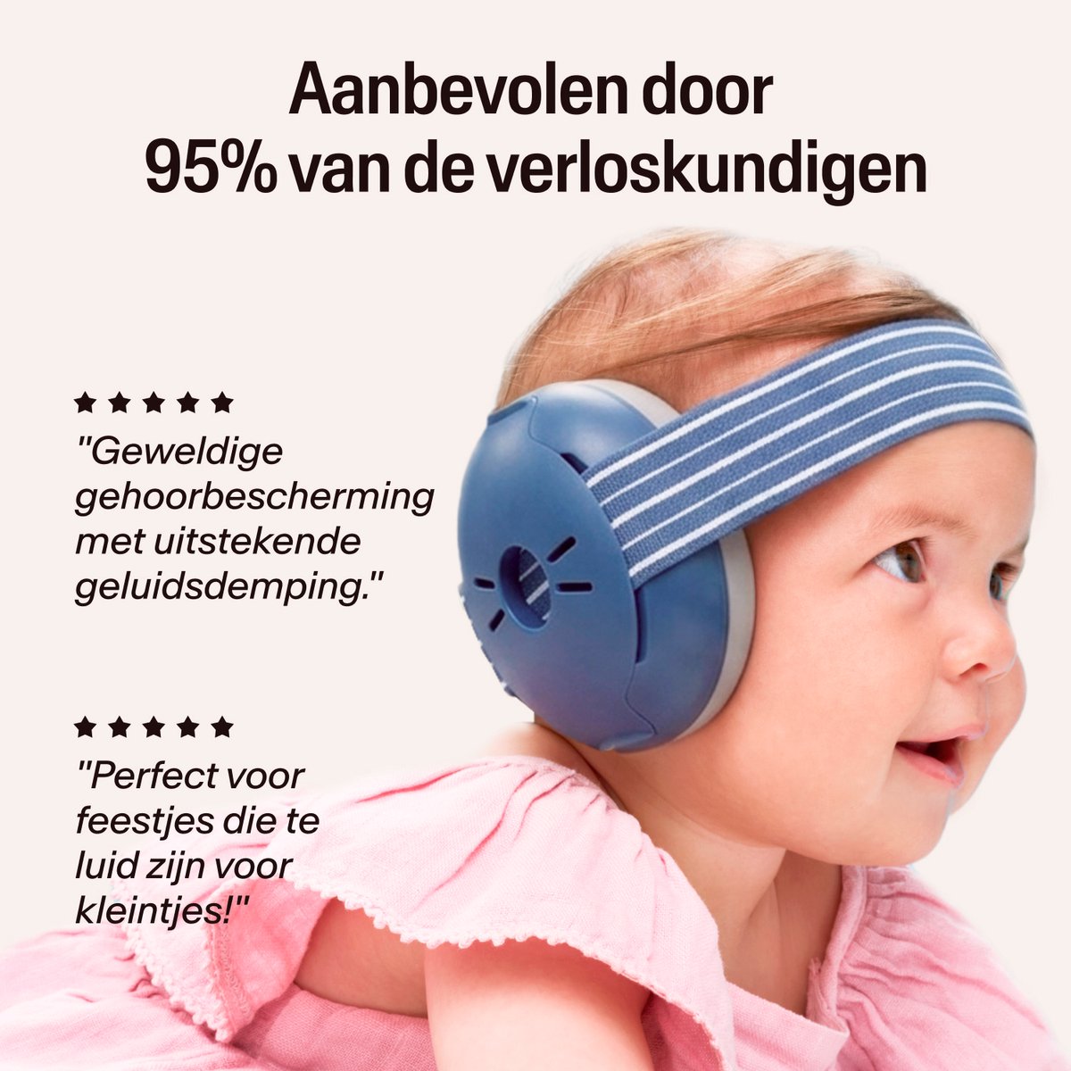 Alpine Muffy Baby Gehoorbescherming (12-36 Maanden) - Gecertificeerde Koptelefoon Baby - Verstelbare Oorbeschermers voor Baby en Peuter - 23 dB Demping - Denim – foto 4