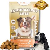 K9 Laboratories Contrallergy - Hotspot Hond - Hondensnoepjes - Gezonde Hondensnacks - Anti Jeuk Hond - Honden supplement - Bij Allergie, Overgevoeligheid, Jeuk - 60 stuks