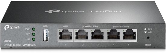 TP-Link Omada ER605 - VPN router - Multi-WAN - Gigabit