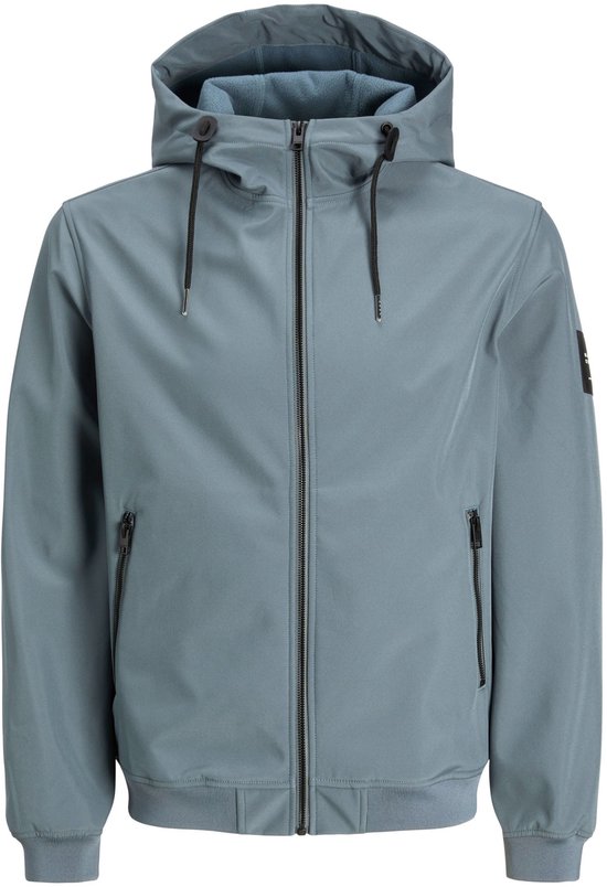Jack & Jones Jas Jjebasic Softshell Hood Noos 12236300 Stormy Weather Mannen Maat - XXL