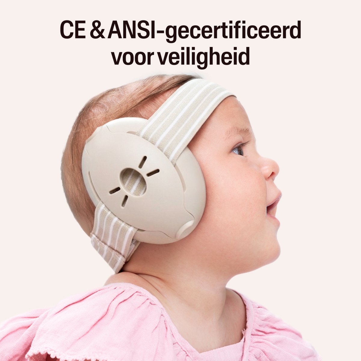 Alpine Muffy Baby Gehoorbescherming (12-36 Maanden) - Gecertificeerde Koptelefoon Baby - Verstelbare Oorbeschermers voor Baby en Peuter - 23 dB Demping - Sand – foto 6