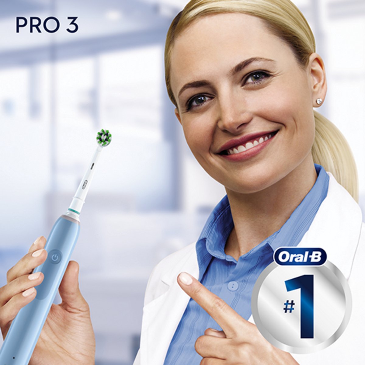 Oral-B Pro 3 3770 Elektrische Tandenborstel met 360° Poetsdrukcontrole - afbeelding 2