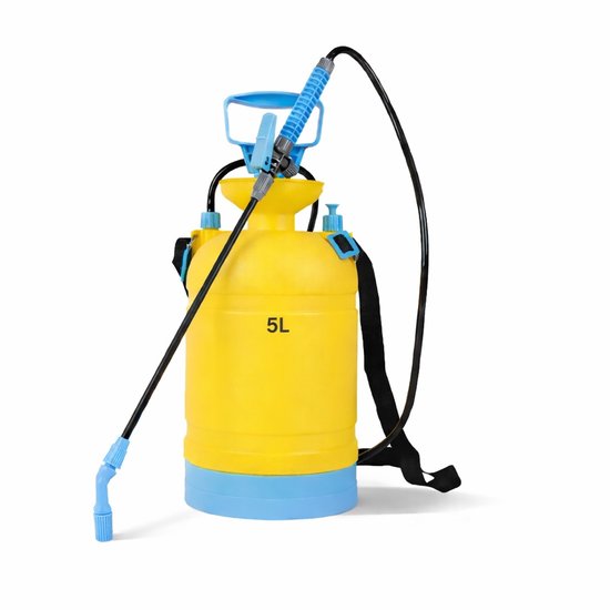 Drukspuit 5 liter - PRO (bestand tegen azijn en zuren) - TWC - zuurbestendig - SET incl. 600ml sprayer van Merkloos	 — afbeelding 2