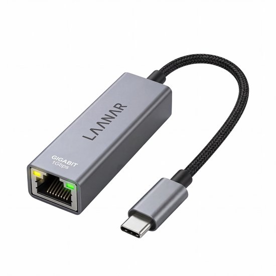USB-C naar Ethernet Adapter 1000 Mb...