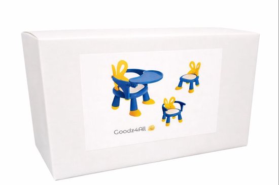 Goodz4All 3-in-1 Kinderstoel Meegroeistoel Eetstoel Baby Kinderstoeltje voor Peuter met Afneembaar Blad en Leuningen van Goodz4All — afbeelding 5