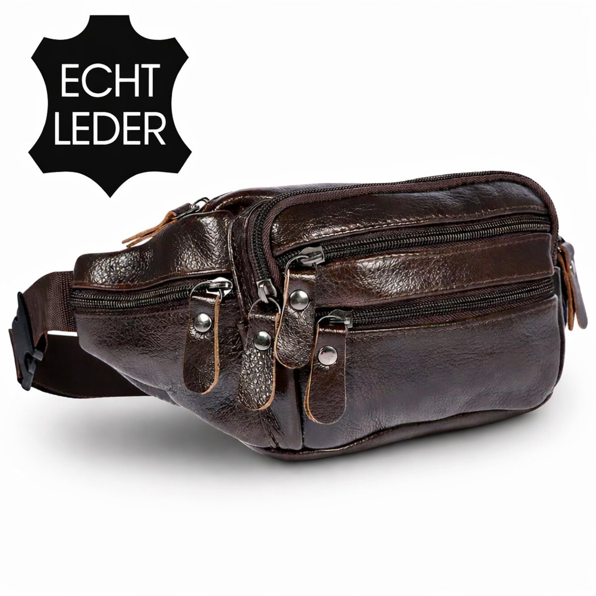 THL Design - Leren Heuptas Dames / Heren - Buideltasje - Fanny Pack - Festival, Reizen