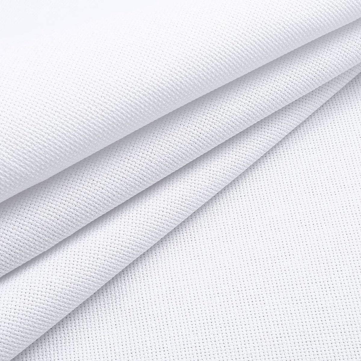 GELLDG Kruissteekstof - Borduurstof - Witte stof - Borduurdoek - Geschikt voor feestelijk borduurwerk - 18 stuks - Wit - 30*30 cm