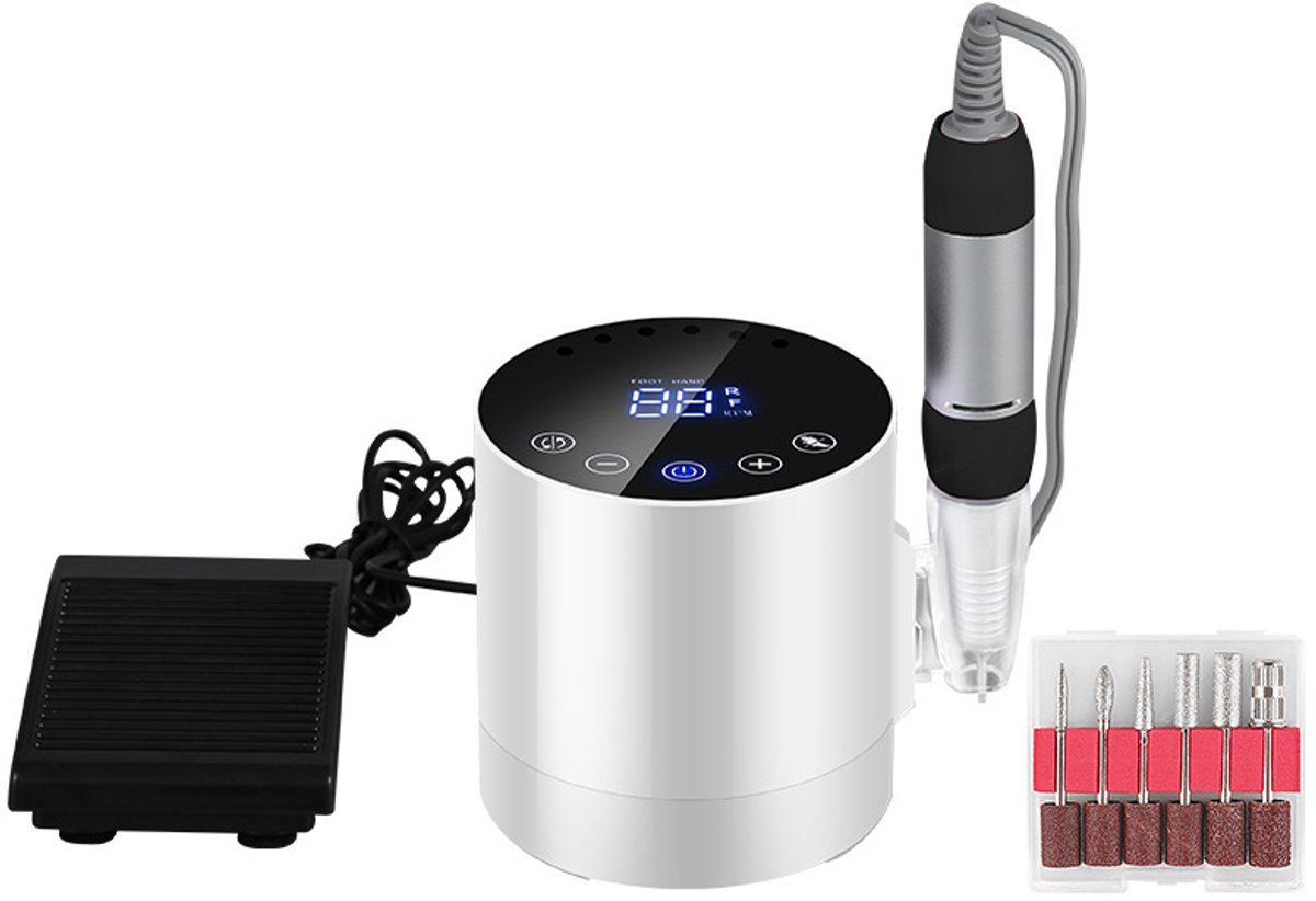 Elektrische pedicureset - Professionele pedicureset - Wit
