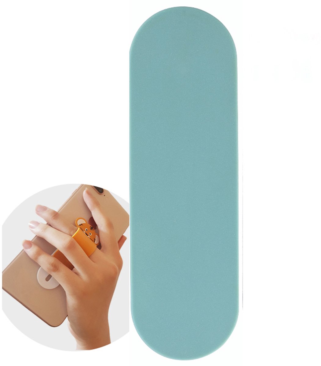 FingerGrip® - verstelbare flexibele GSM vingerhouder / Telefoonring grip / vingerhouder / telefoonring standaard / selfiehouder / telefoonhouder / ringhouder / telefoonstandaard – Glad Groen