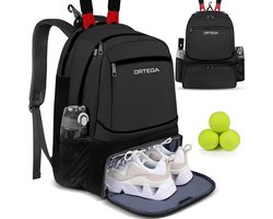 Tennistas - Tennisrugzak - Tenniszak - Tennis rugzak - Zwart