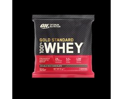 DA Optimum Nutrition Gold Standard 100% Whey Protein Sachet - Double Rich Chocolate - Proteine Poeder - Eiwitshake - 31 gram (1 serving)