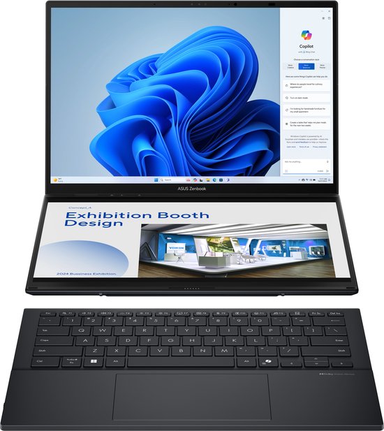 ASUS Zenbook Duo UX8406CA-QL038W - Convertible Laptop - Core Ultra 7 - 32GB/1000GB - 14 inch - ASUS - Hoofdafbeelding