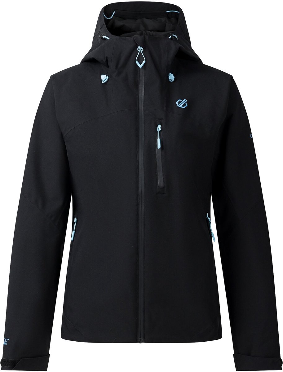 Dare2B Torrek III Waterdichte Stretch Wandeljas met Capuchon voor Dames Zwart