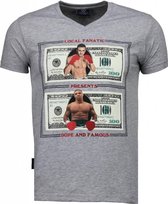 Golden Boy vs Iron Mike - T-shirt - Grijs