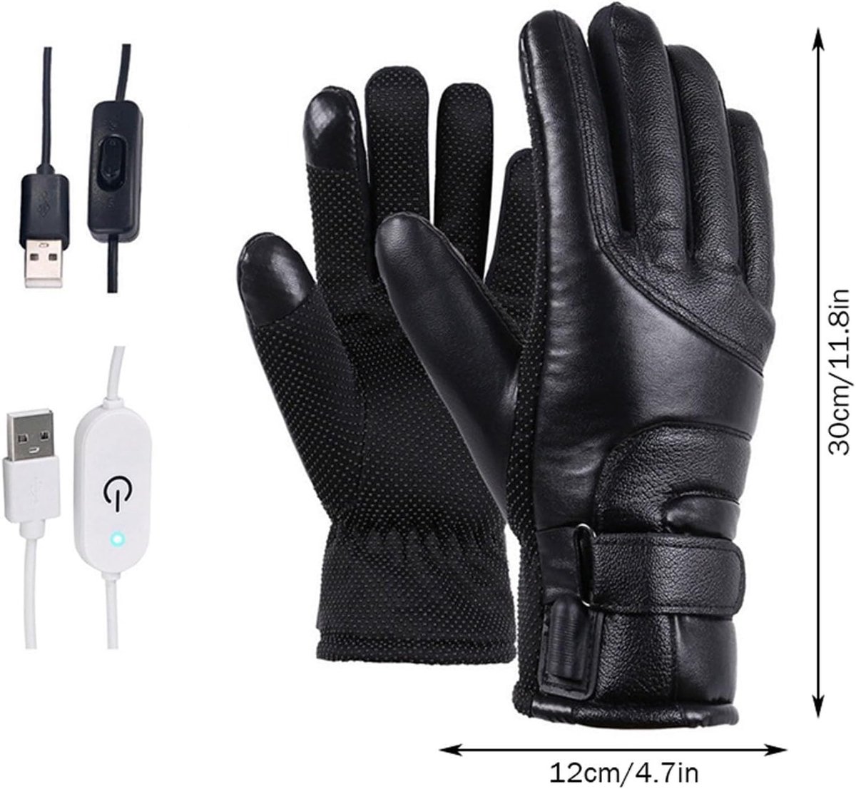 Verwarmde Handschoenen Buiten - Waterdichte en Winddichte Unisex Touchscreen Handschoenen voor Koud Weer - Elektrisch Verwarmde Thermo Handschoenen voor Wandelen, Fietsen, Werken en Wintersport — cadeau in Sport & Outdoor - foto 5