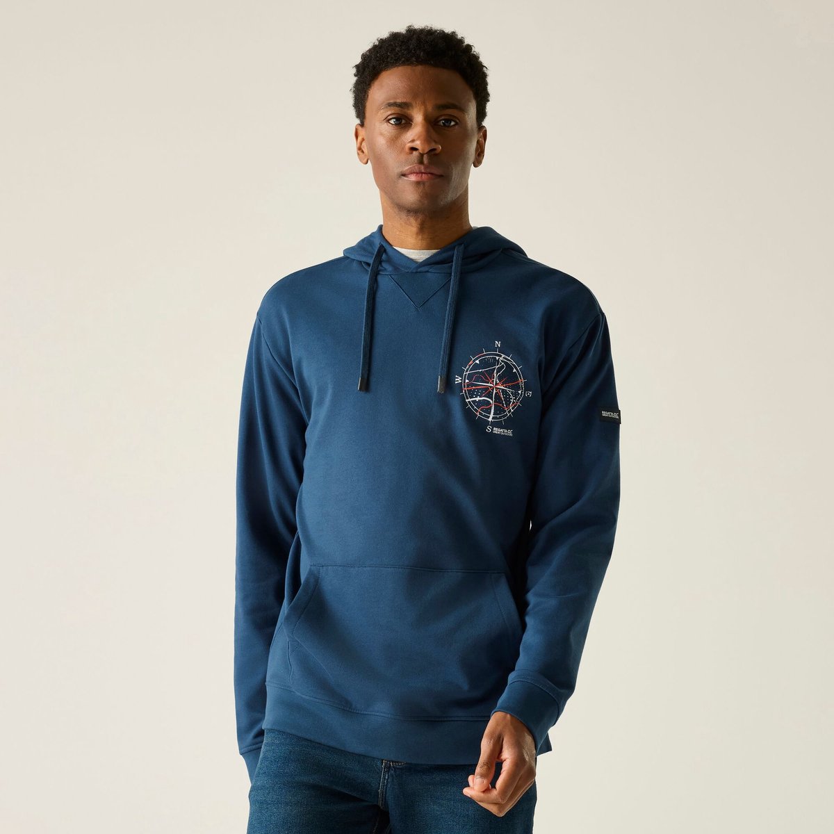 Heren Cline Over the Head Hoody Blauw