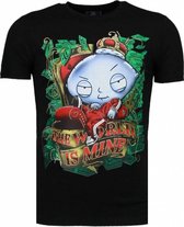 Rich Stewie - T-shirt - Zwart