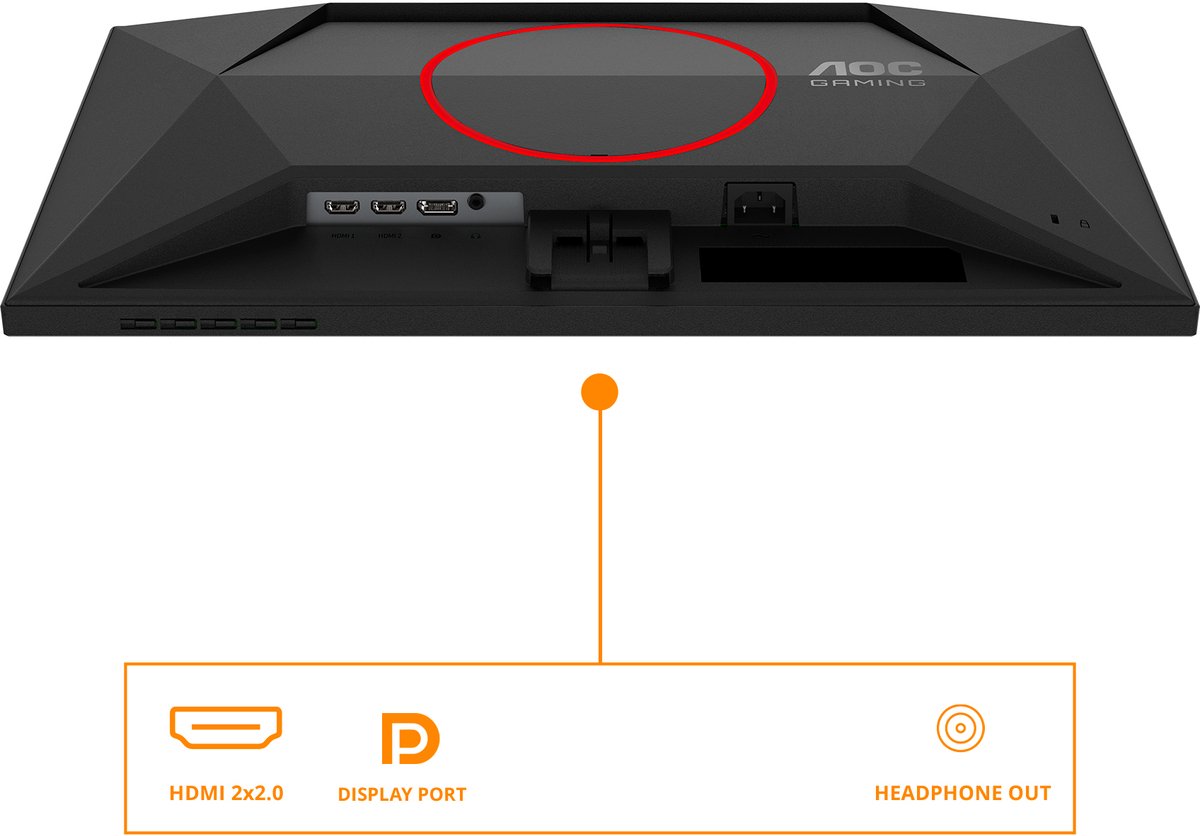 AOC 24 inch Full HD Gaming Monitor 240Hz (260Hz OC) Fast IPS 1ms Adaptive Sync HDR10 Esports - Afbeelding 5