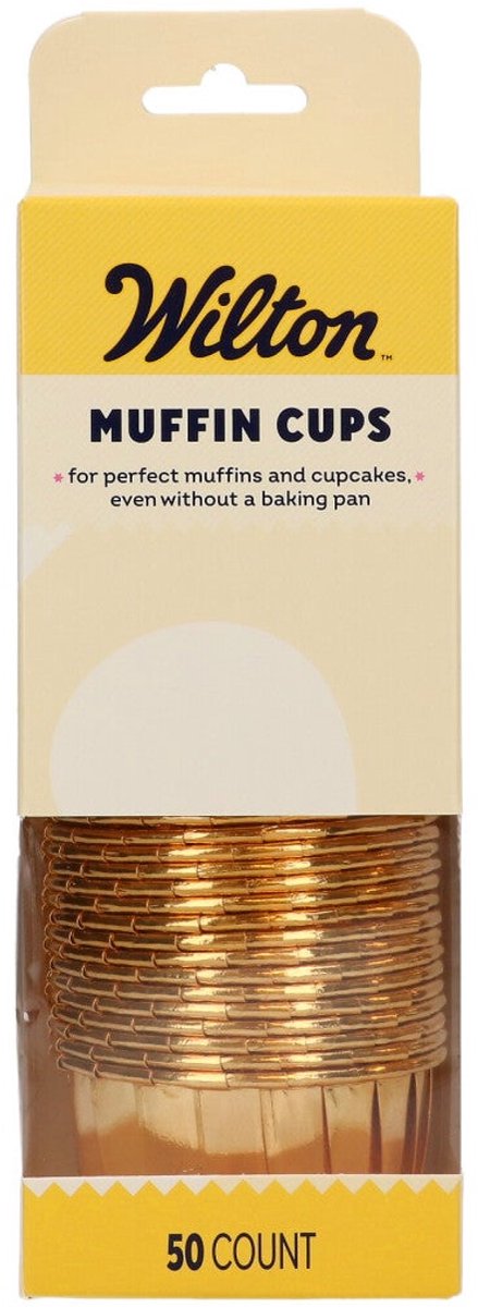 Wilton Muffin Cups - Goud - Set/50 - Bakvorm voor Muffins en Cupcakes