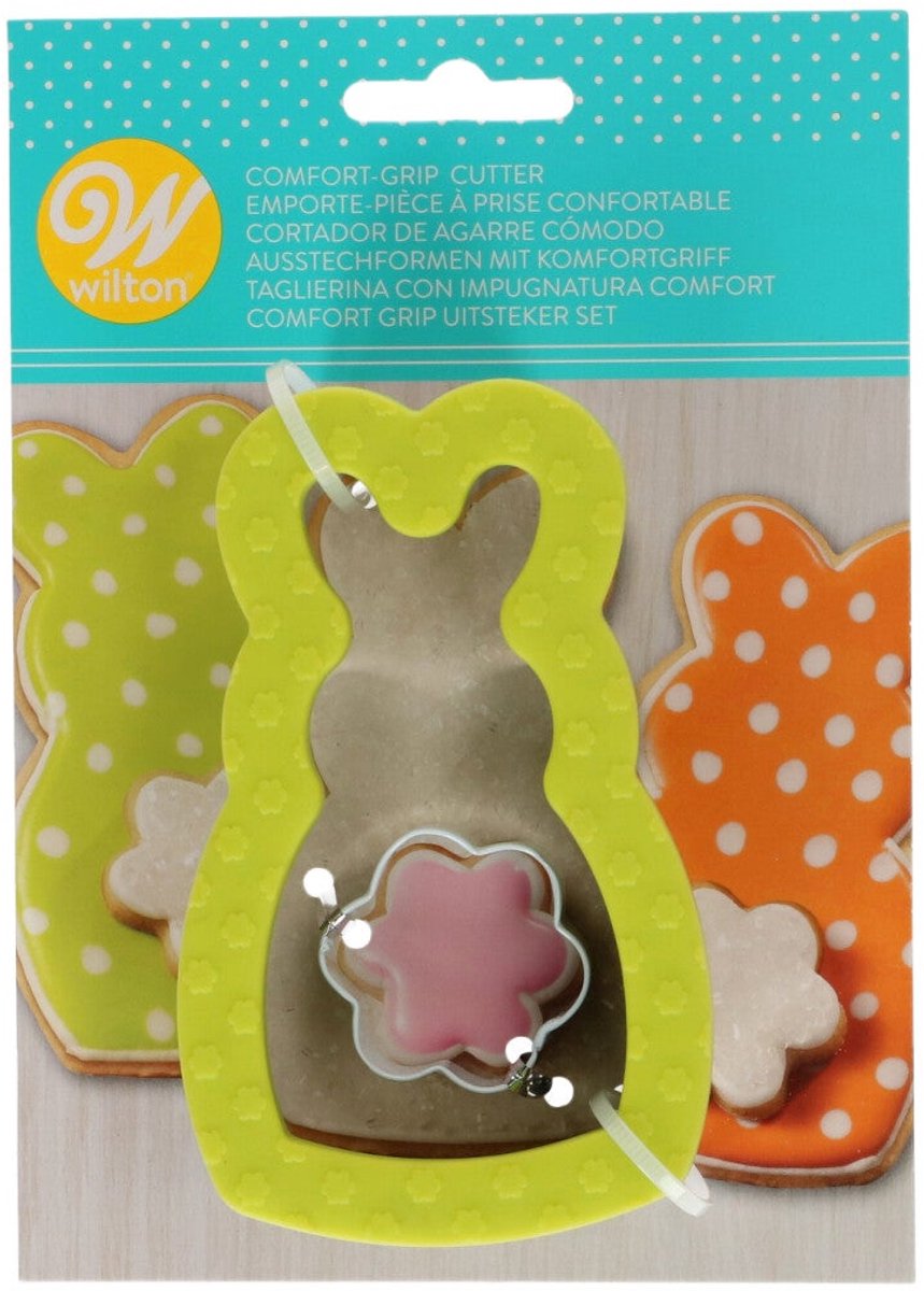 Wilton Comfort Grip Uitsteekvormpjes - Konijn - Set/2 - Koekvormpjes