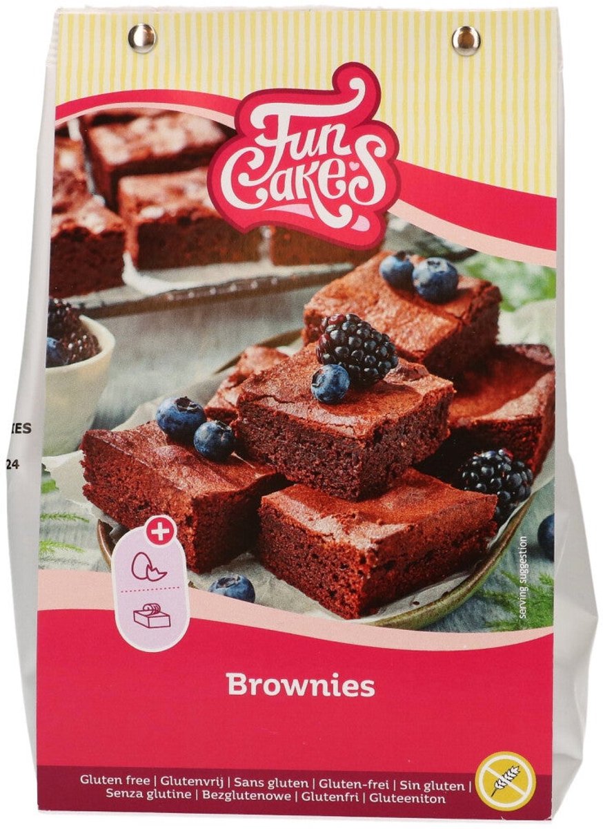 FunCakes Bakmix voor Brownies - Glutenvrij - 500g - Browniemix - Cakemix
