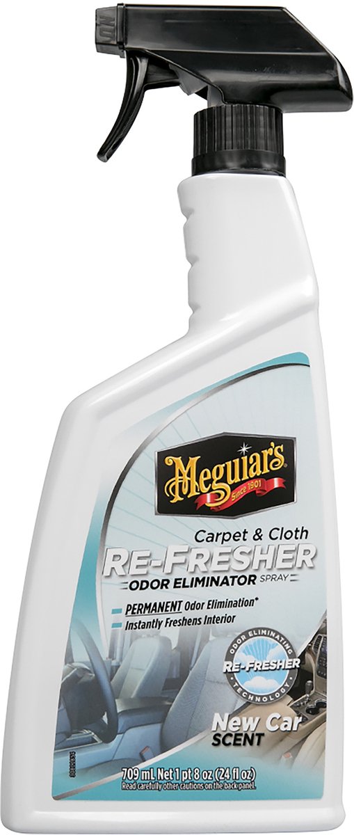 Meguiar’s Carpet & Fabric Re-Fresher 710ml – Geurverwijderaar Auto – Voor Bekleding & Tapijt – Langdurige Interieurverfrissing