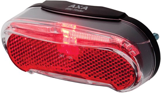 AXA Riff Battery Switch Achterlicht - LED Fietsverlichting op Batterij - 600 m Zichtbaarheid - 50–80 mm Montage - Geïntegreerde Reflector van AXA — afbeelding 3