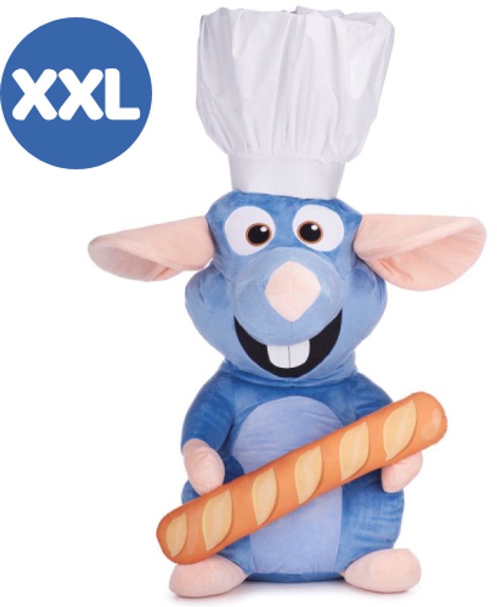 Ratatouille Remy met Stokbrood Disney Pluche Knuffel XXL 110 cm