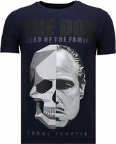 The Don Skull - Rhinestone T-shirt - Navy