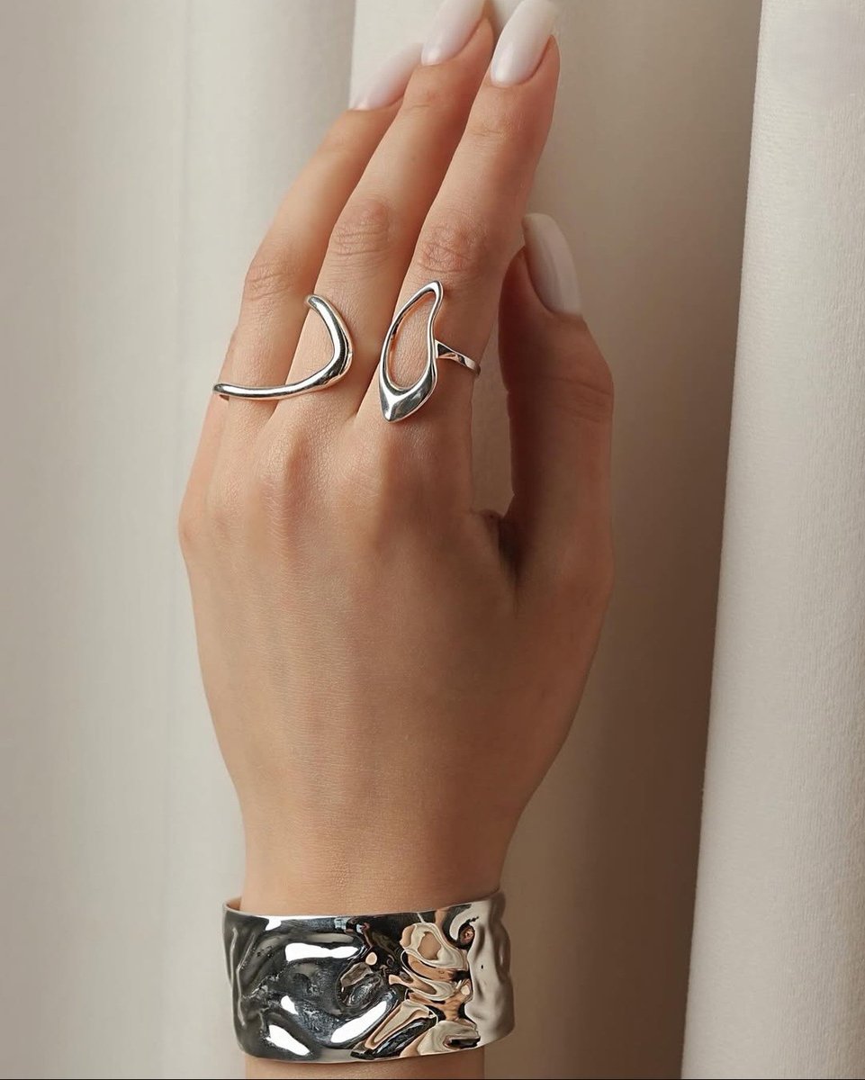 handgemaakte ring dames, 925 sterling zilver ring, verstelbare ring zilver, open ring design, minimalistische ring, moderne zilveren ring, cadeau voor haar